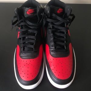 SOLD!! Nike Court Vision Mip Tops Red & Black